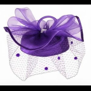 Ladies Turban Cap, Heart With Fascinator